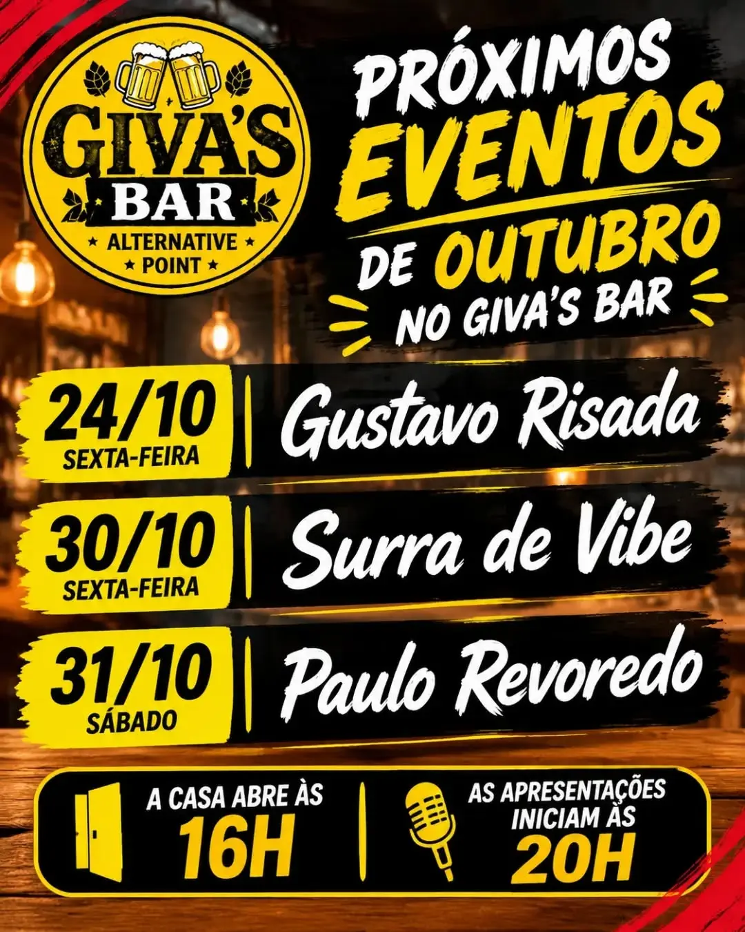 Flyer de Gustavo Risada