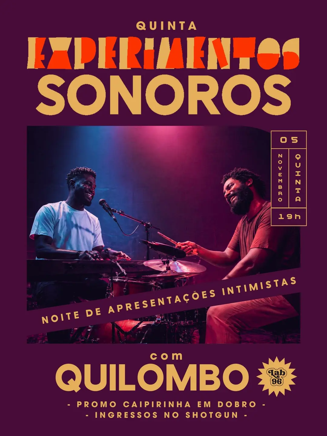 Flyer de Tarcísio e Basílio Teodoro