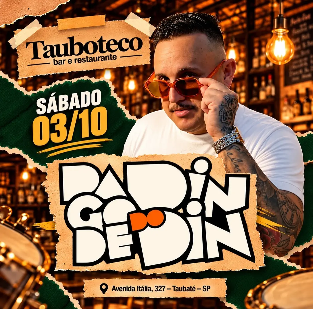 Flyer de Pagode do Dindin