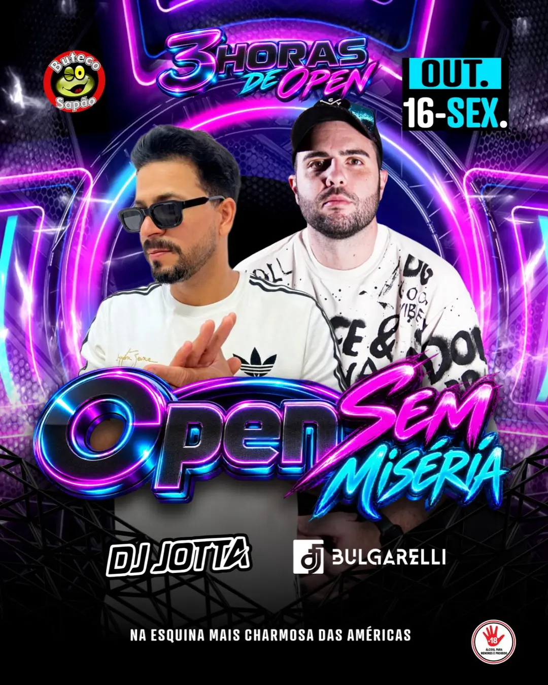 Flyer de Vinicius Bulgarelli e Jotta