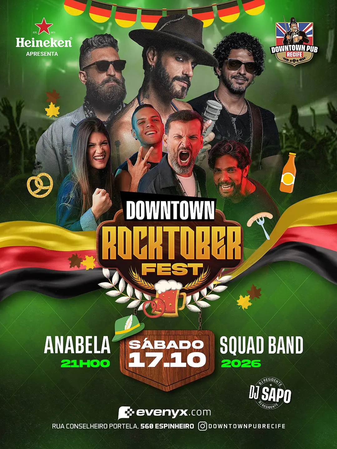 Flyer de ANABELA & SQUAD BAND e DJ Sapo