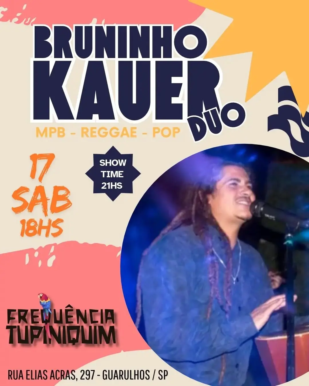 Flyer de Bruninho Kauer