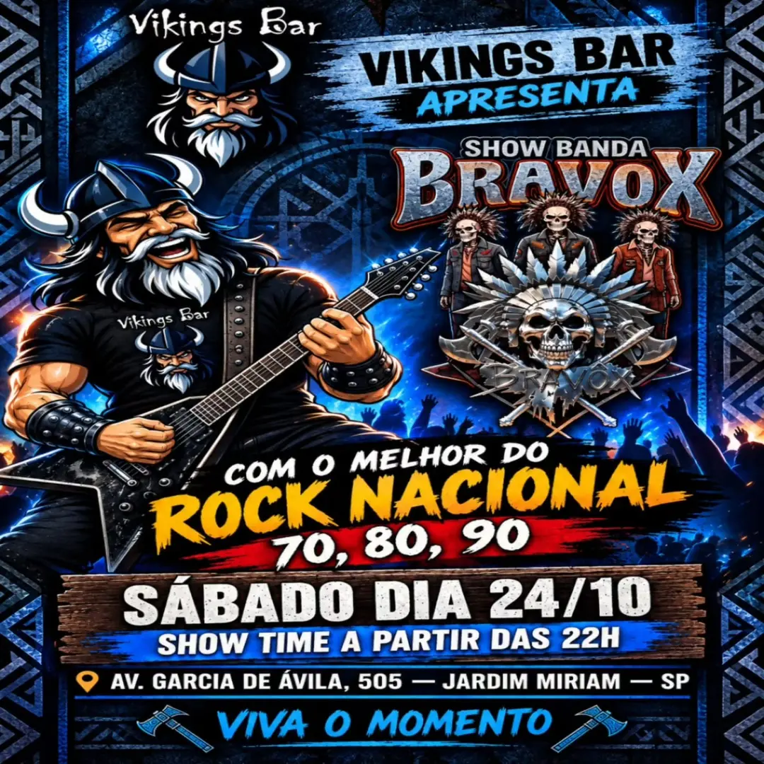 Flyer de Banda Bravox
