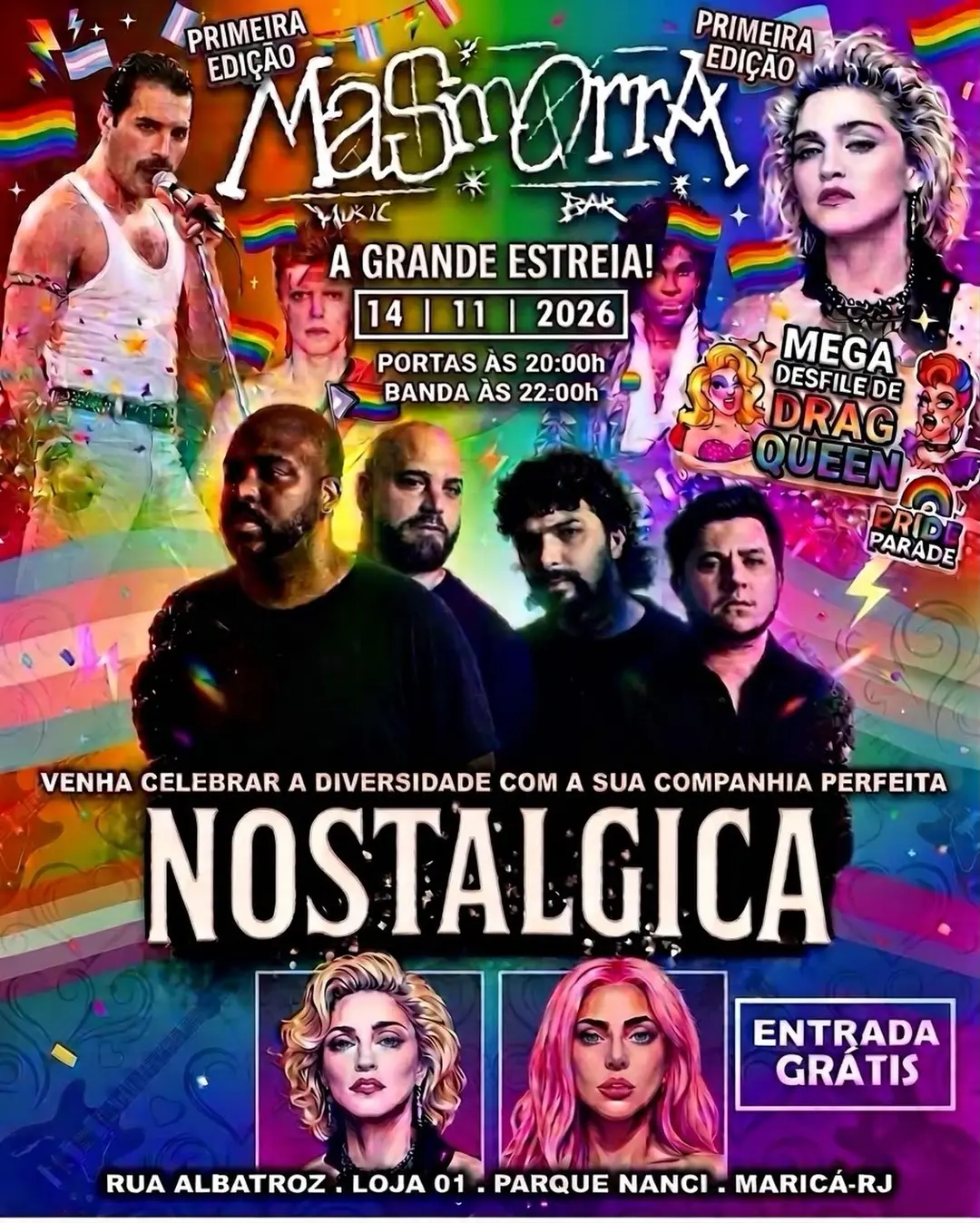 Flyer de Nostálgica