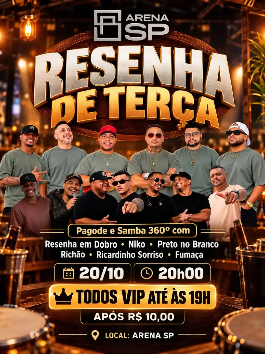 Flyer de Niko, Richard Sousa e mais 4 artistas