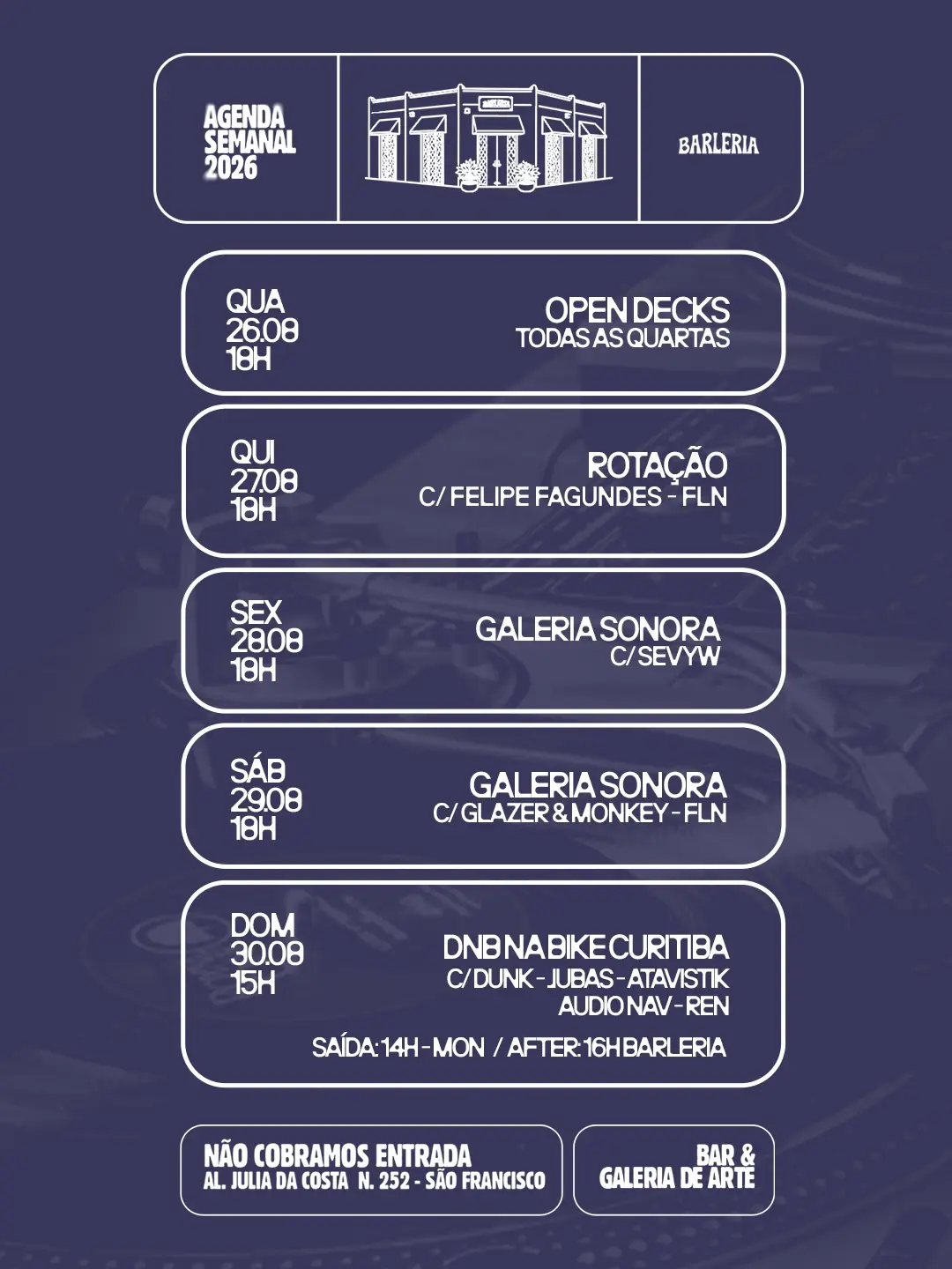 Flyer de Felipe Fagundes e Rotação