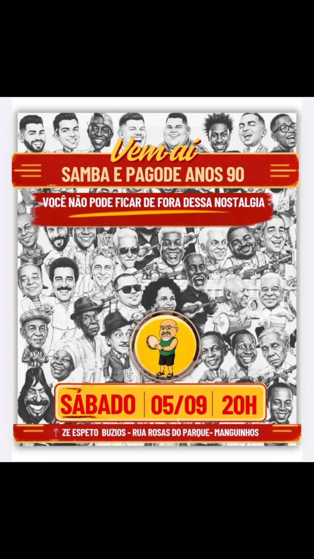 Flyer de Samba da 12