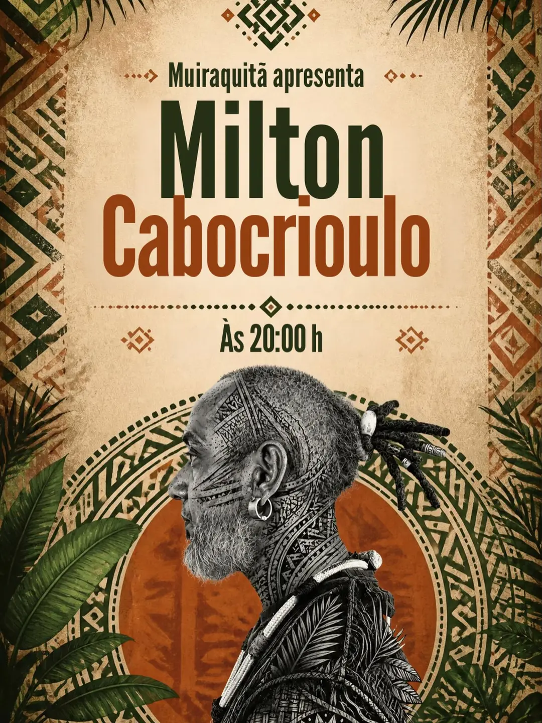 Flyer de Milton Cabocrioulo