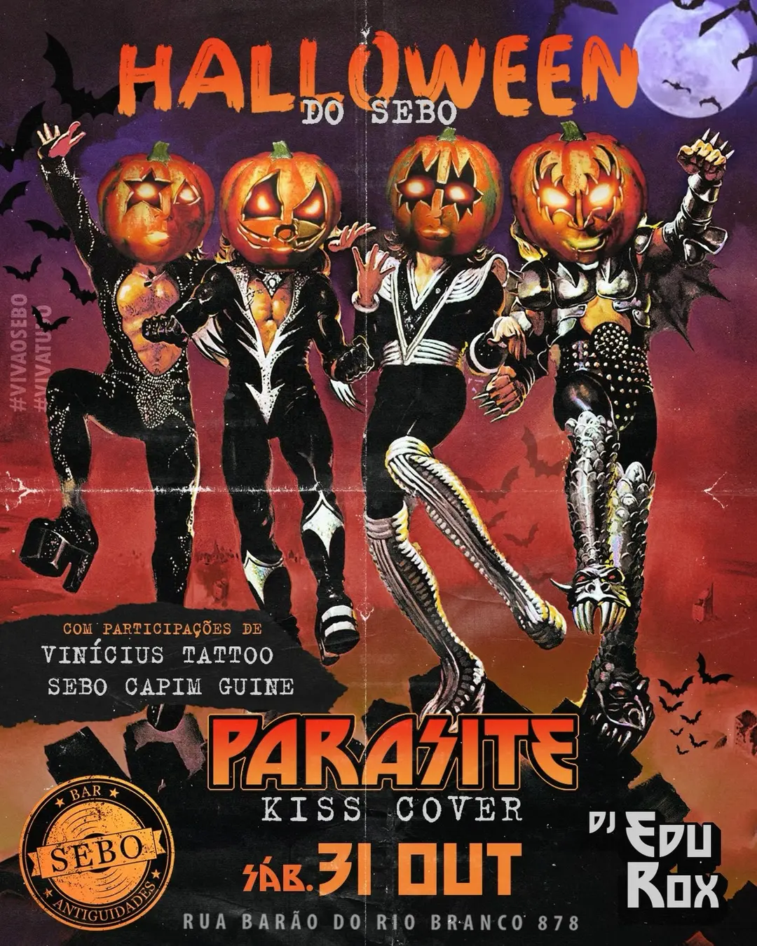 Flyer de Parasite e DJ Edu Guilherme