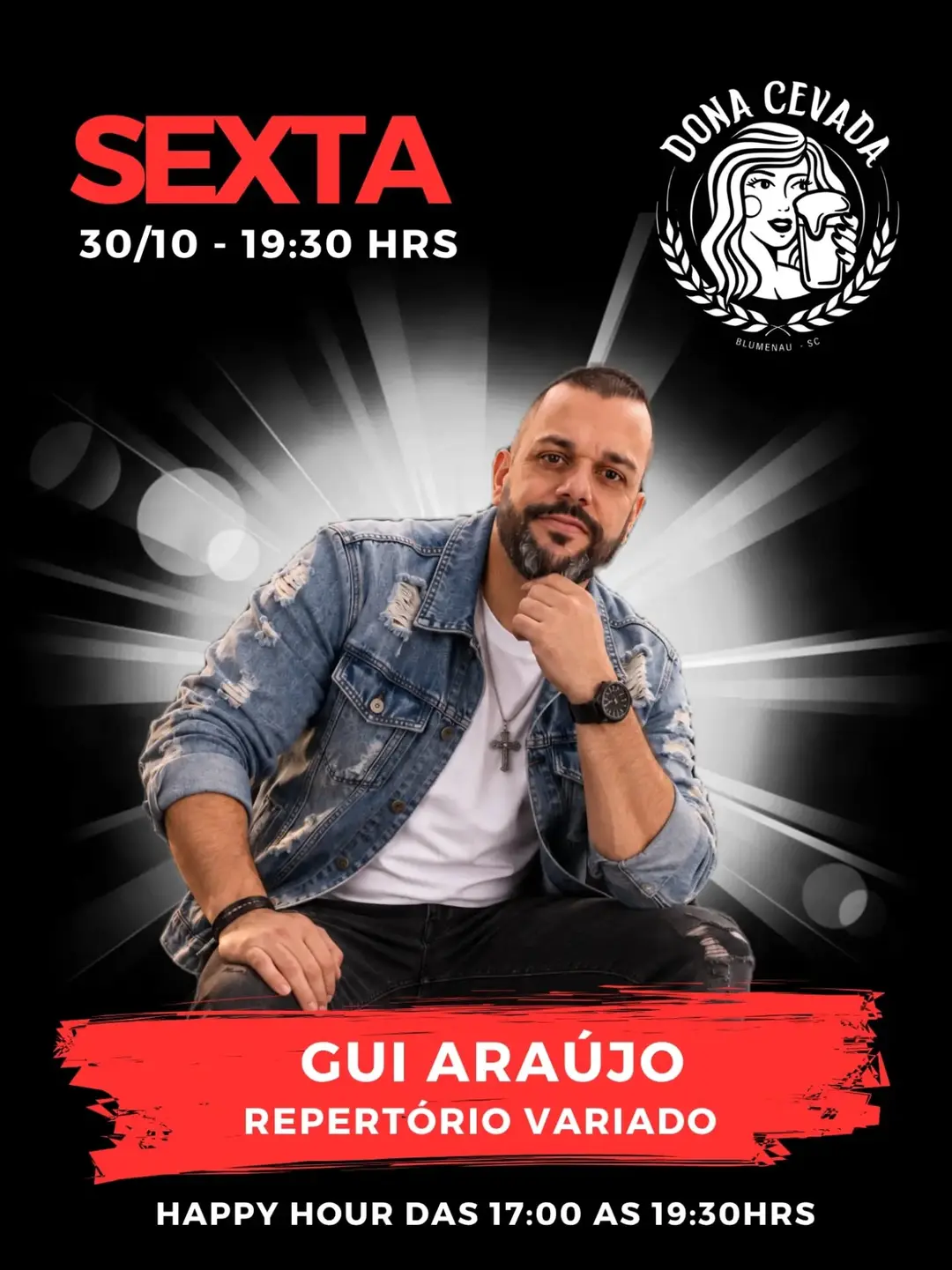 Flyer de Gui Araújo