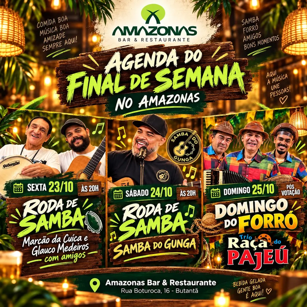 Flyer de Samba do Gunga