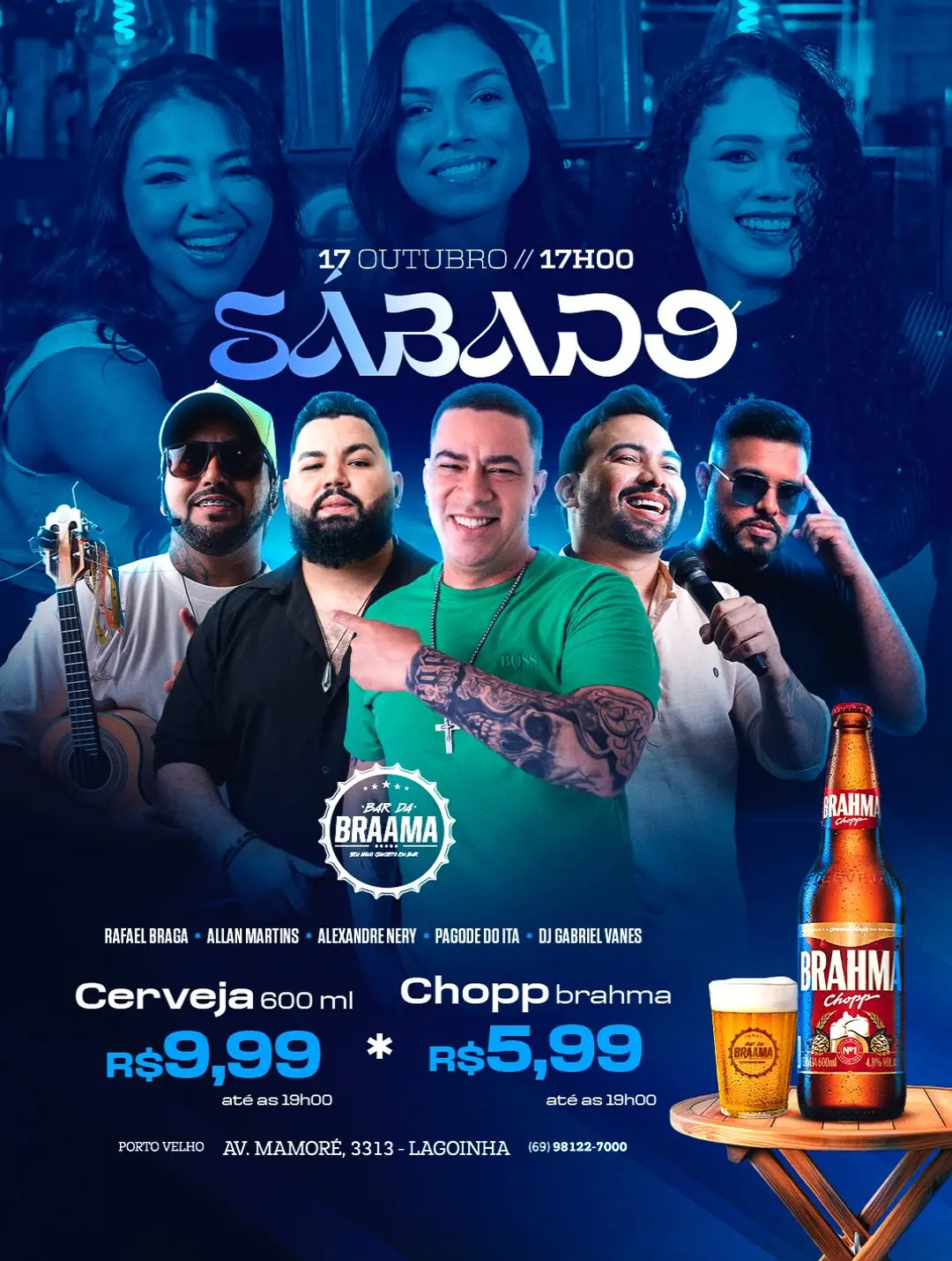 Flyer de Alexandre Nery, Allan Martins e mais 3 artistas