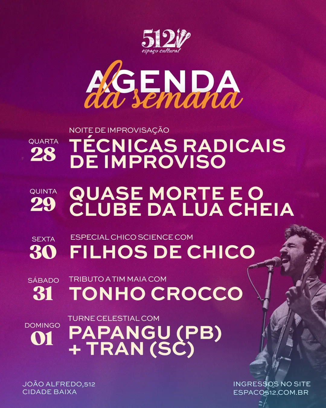 Flyer de Técnicas Radicais de Improviso