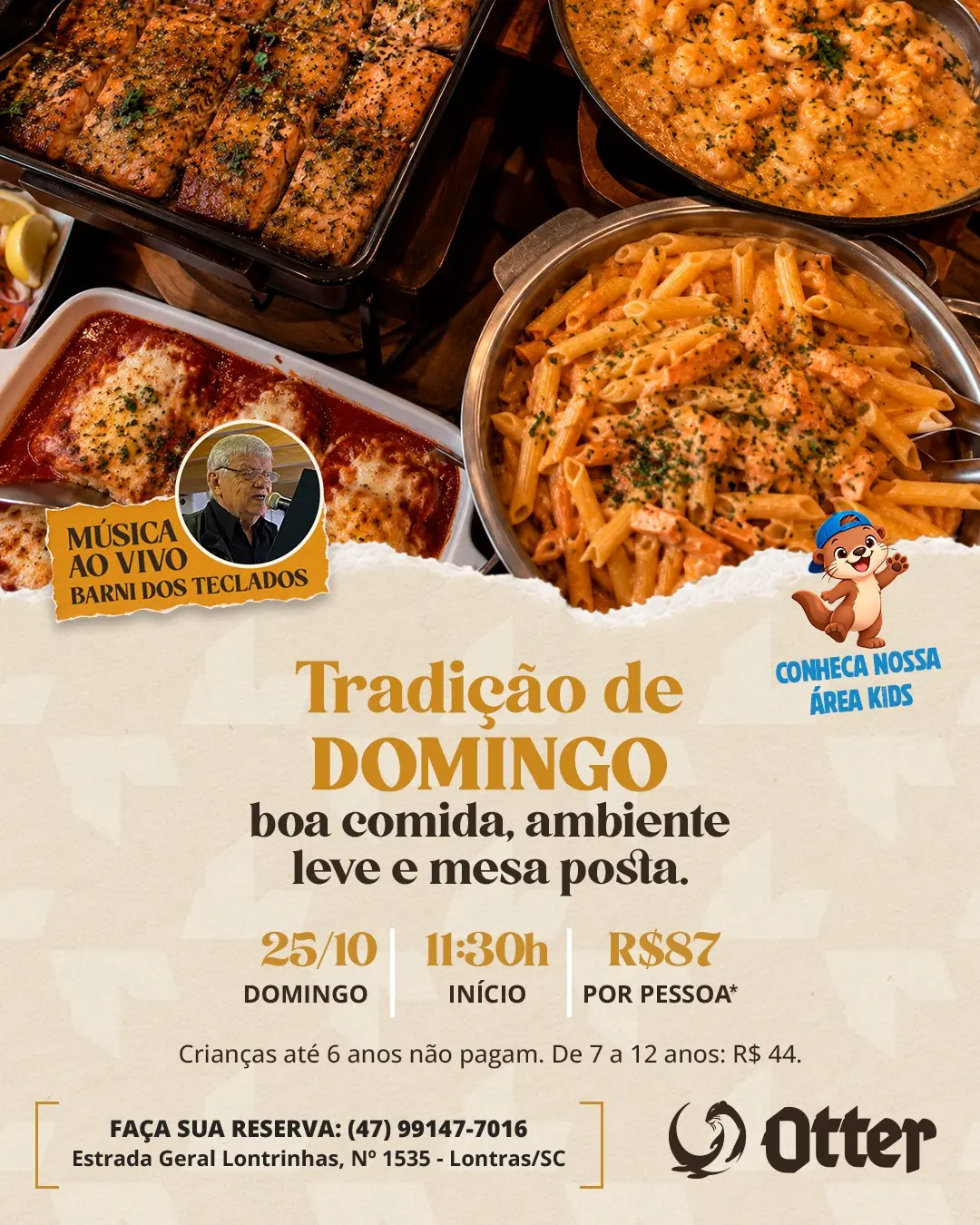 Flyer de Barni dos Teclados