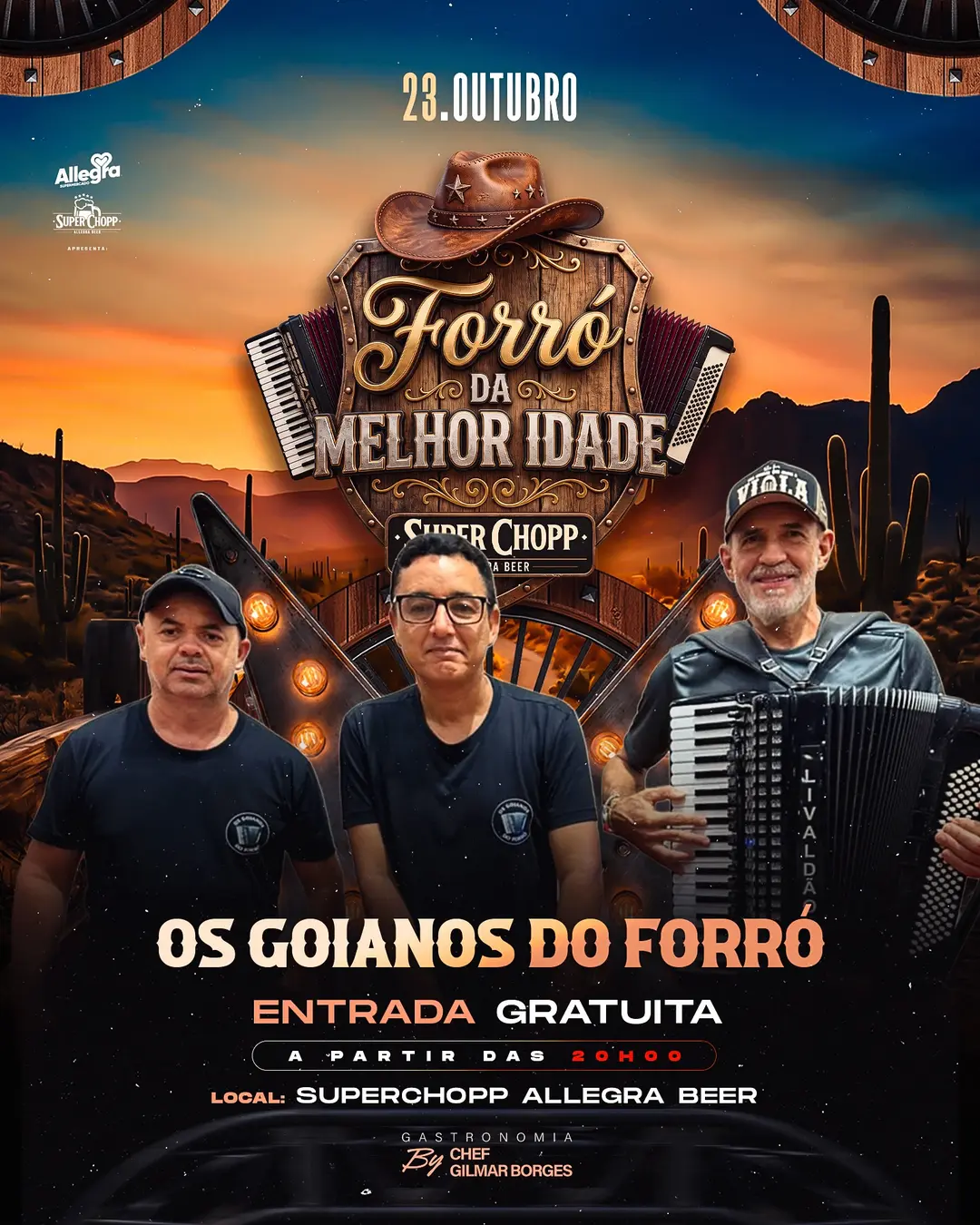 Flyer de Os Goianos do Forró