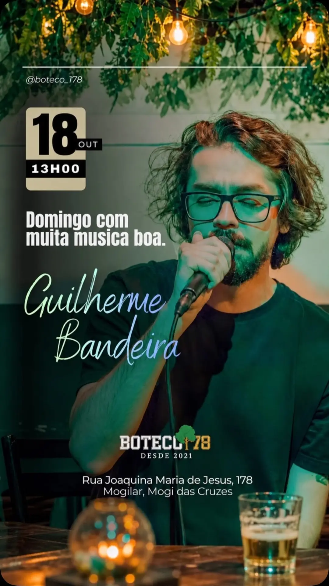 Flyer de Guilherme Bandeira