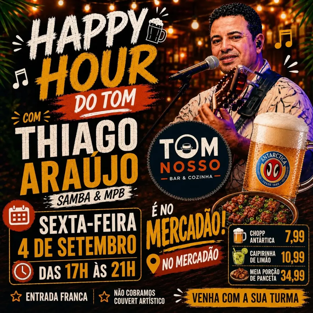 Flyer de Thiago Araujo