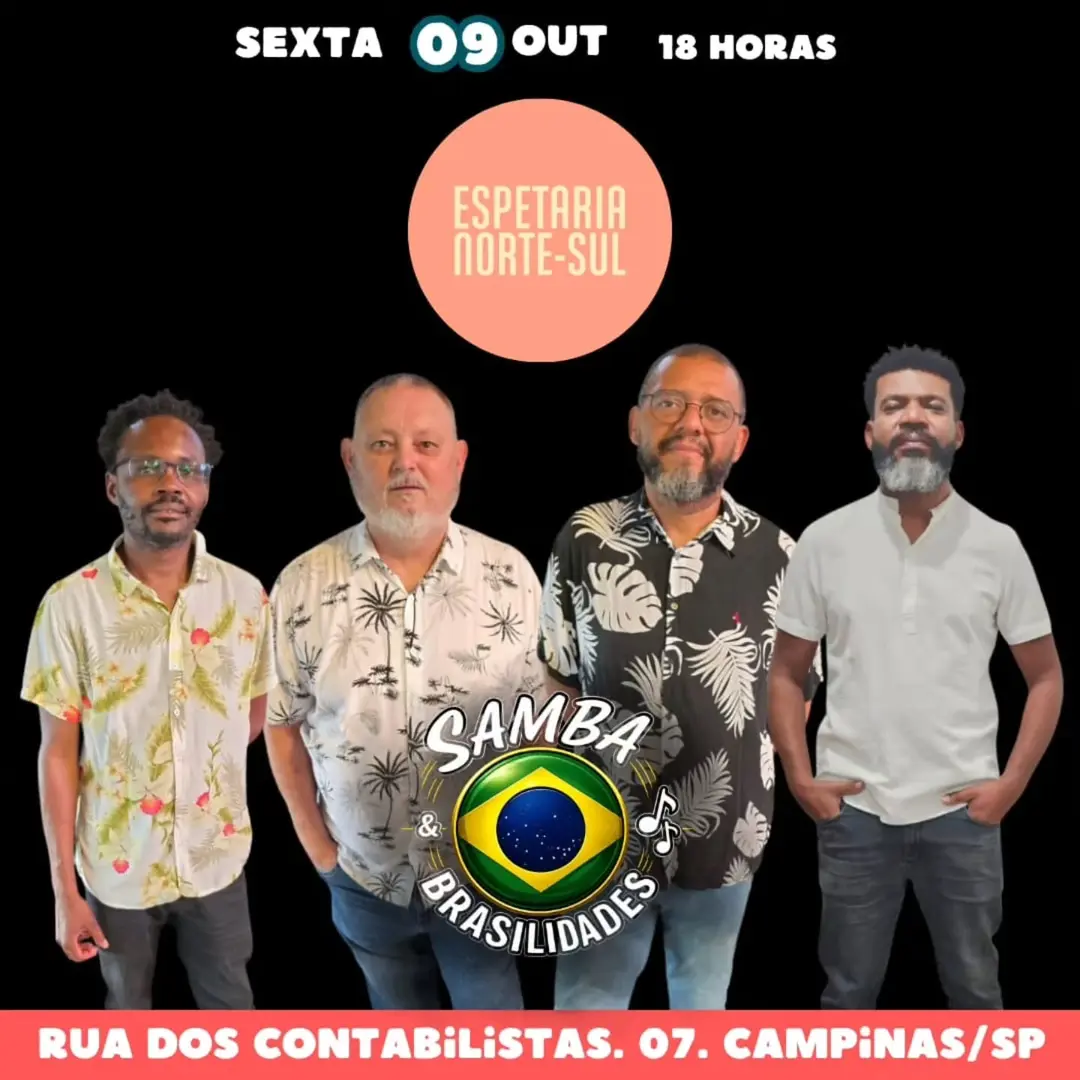 Flyer de Projeto Samba & Brasilidades