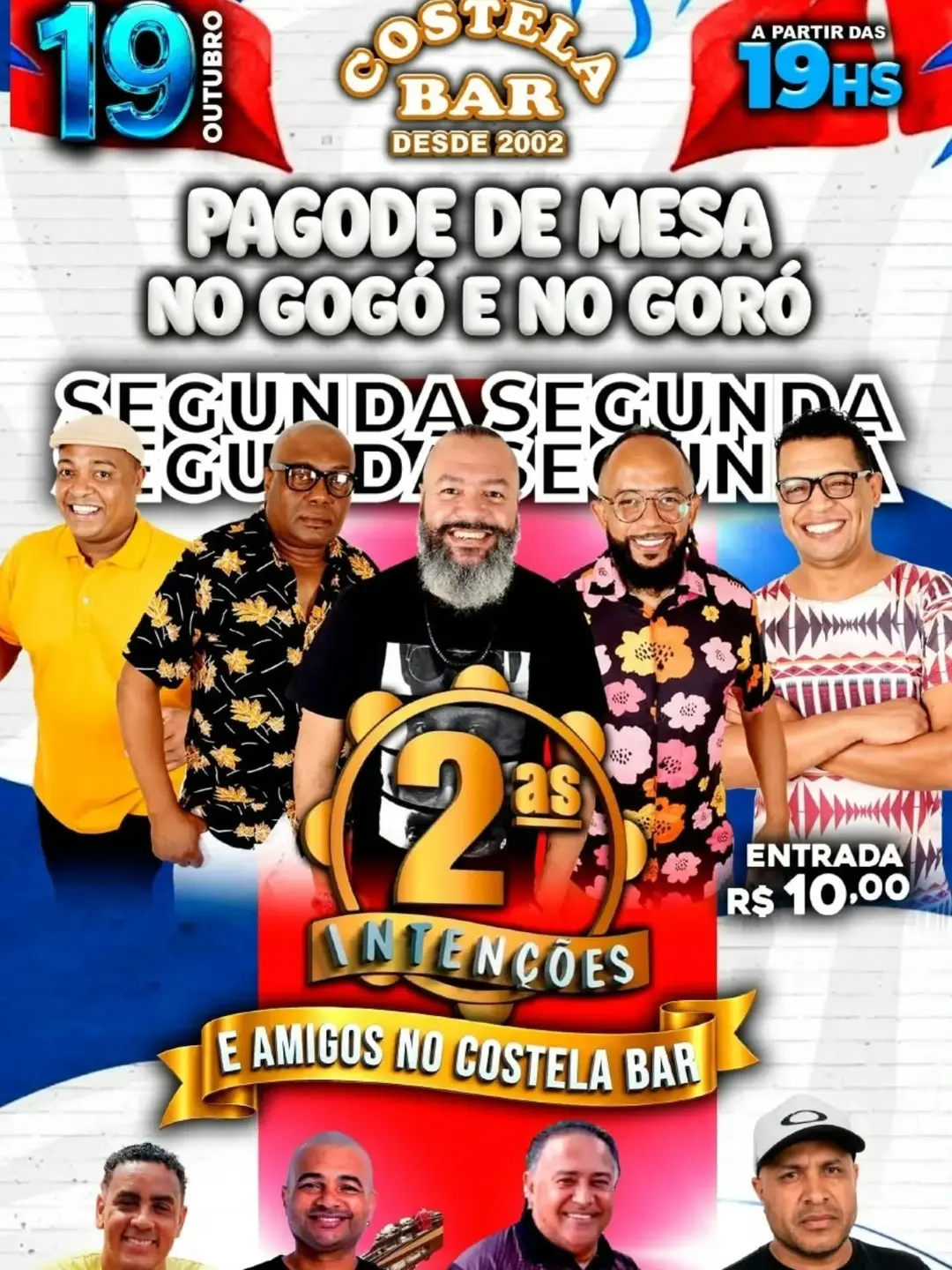 Flyer de 2as Intenções e Amigos