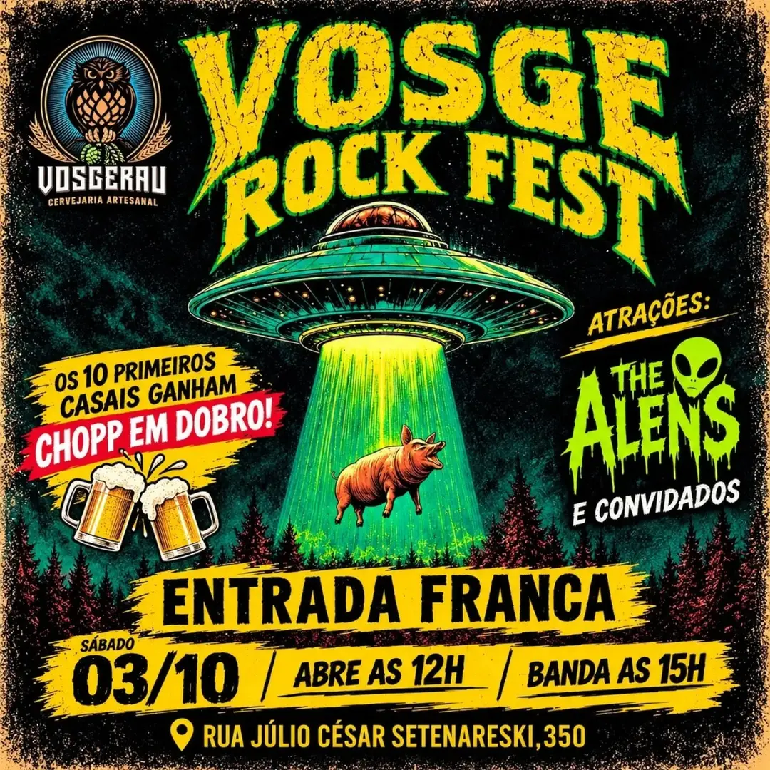 Flyer de The Alens