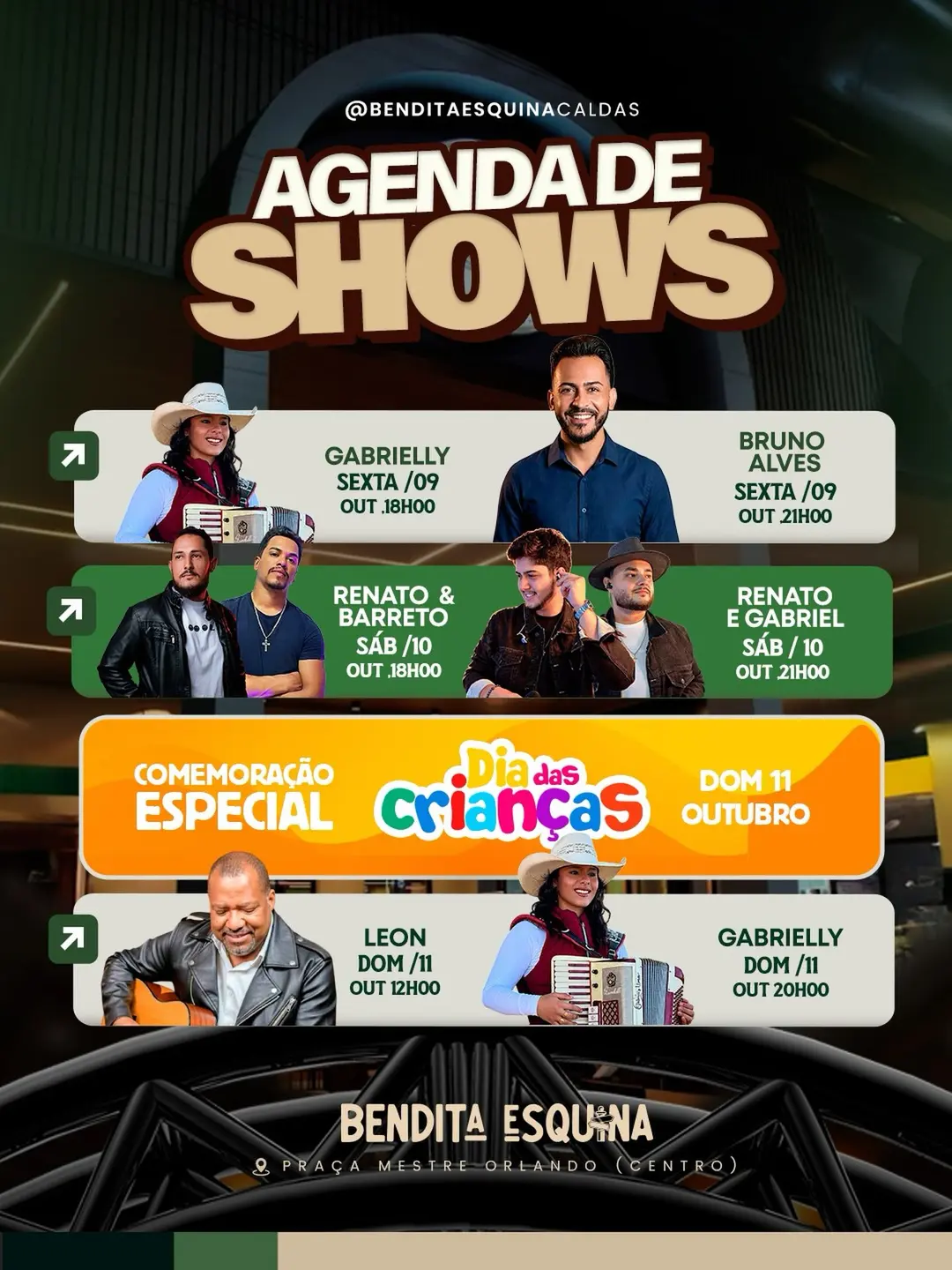 Flyer de Leon e Gabrielly