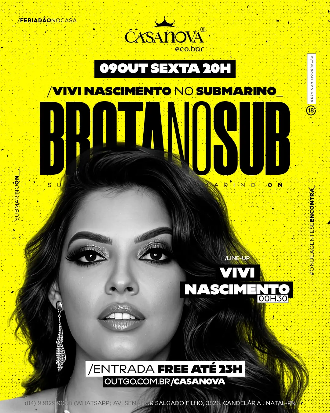 Flyer de CAOS NO AQUÁRIO e VIVI NO SUBMARINO