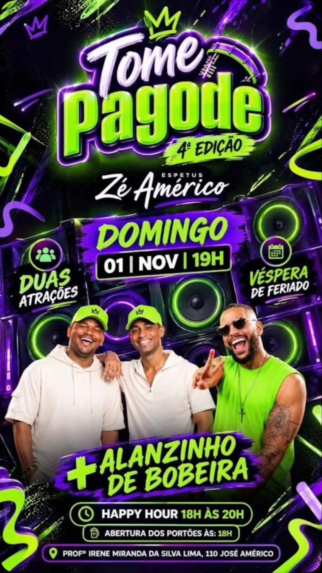 Flyer de Alan Barbosa e Grupo de Bobeira