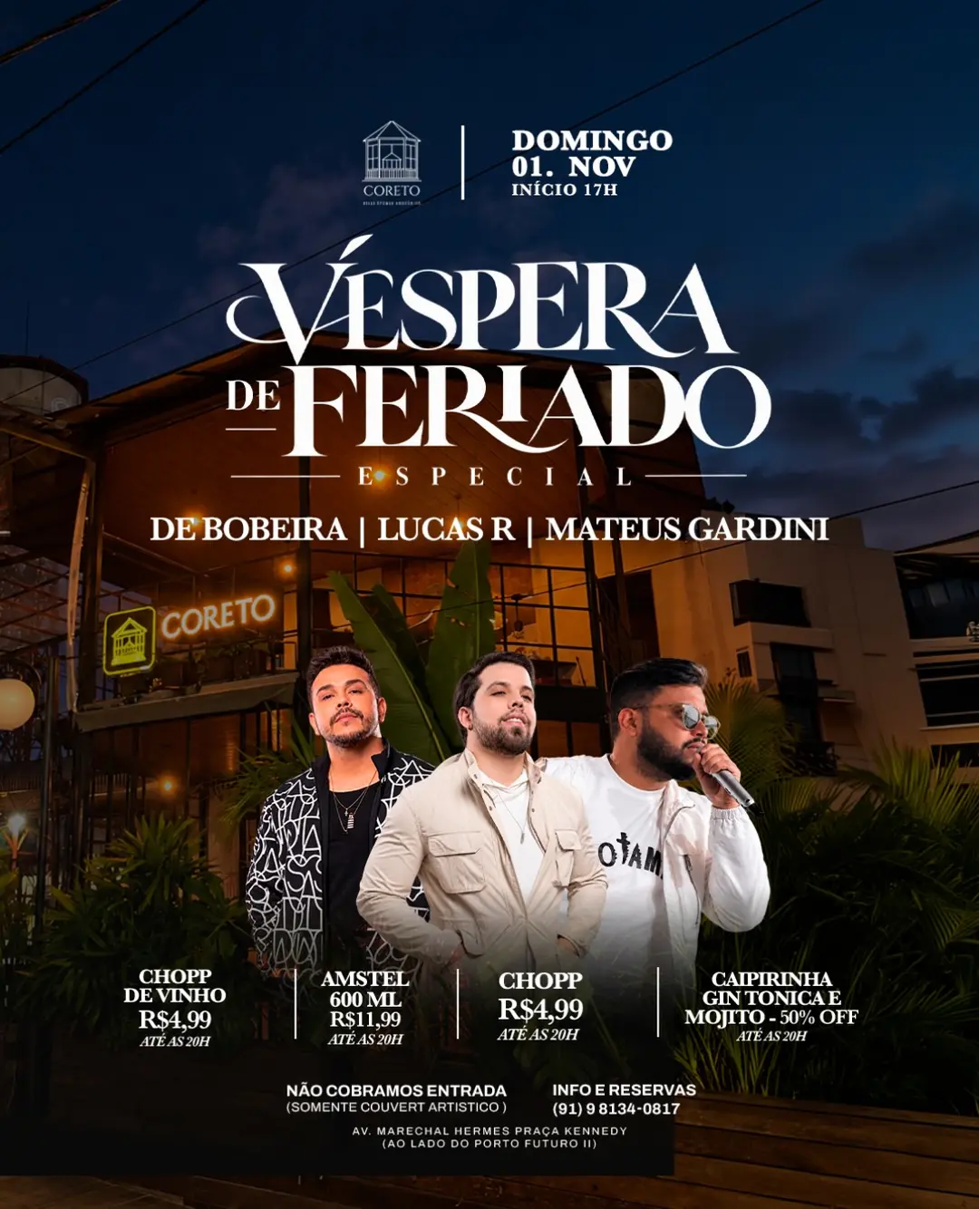 Flyer de Bobeira, Lucas R e Mateus Gardini