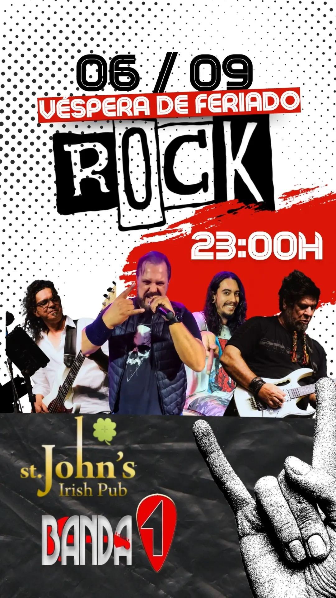 Flyer de Green Day Cover PPE, Banda 1 e Minority