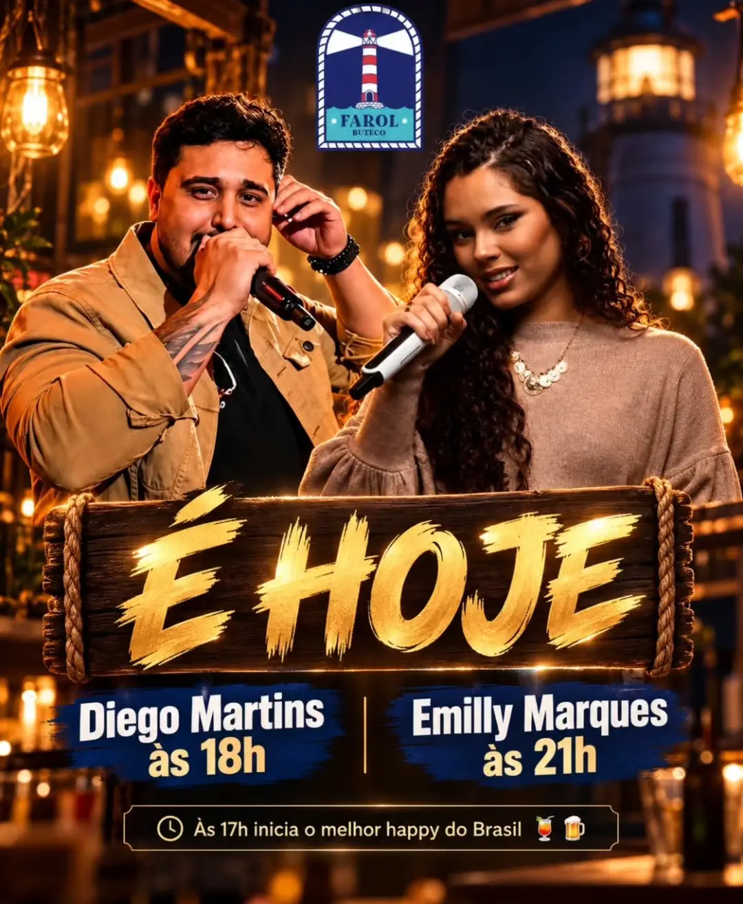 Flyer de Emilly Marques e Diego Martins