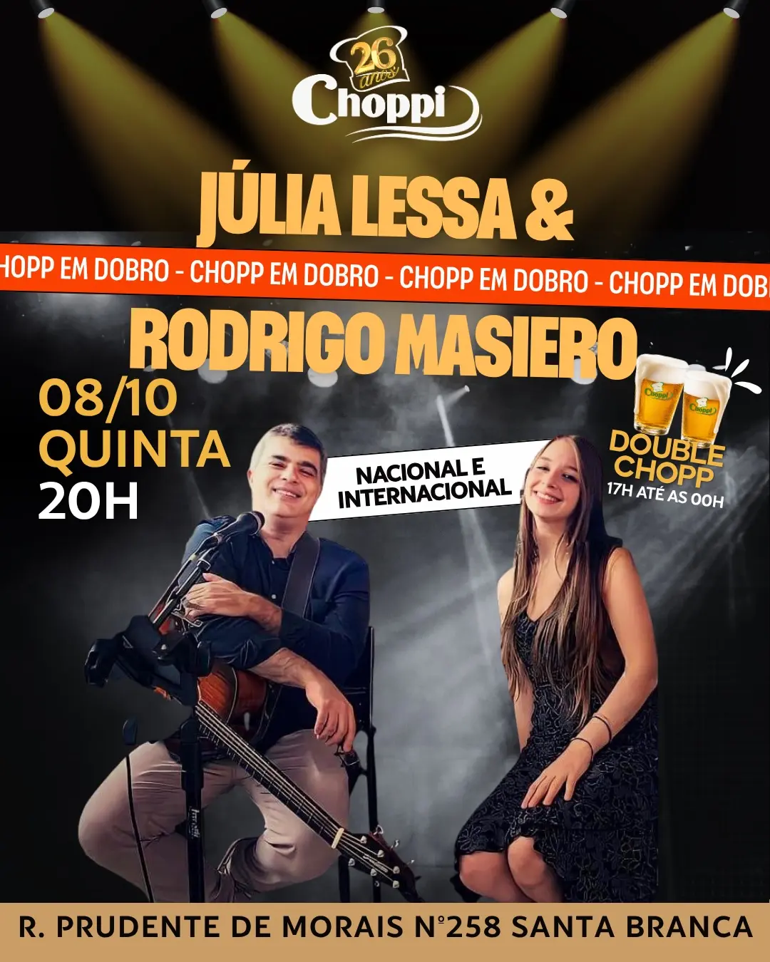 Flyer de Luciano Costa