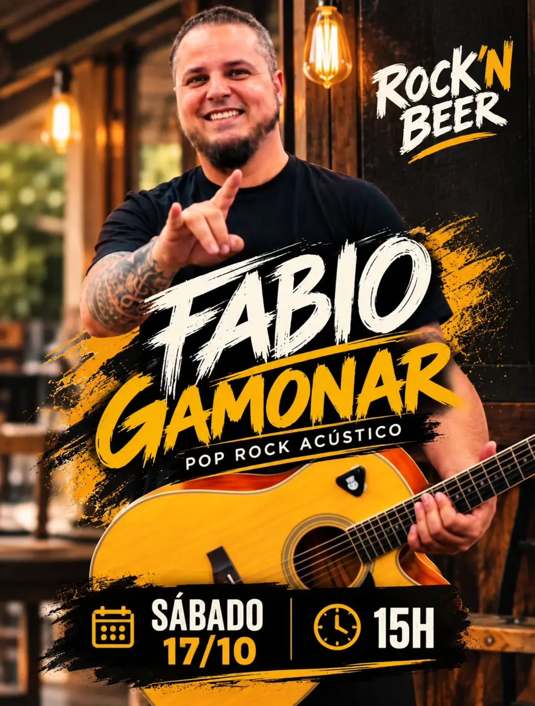 Flyer de Fábio Gamonar