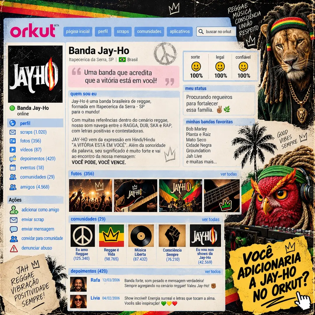 Flyer de Banda Jay-Ho e Jayho