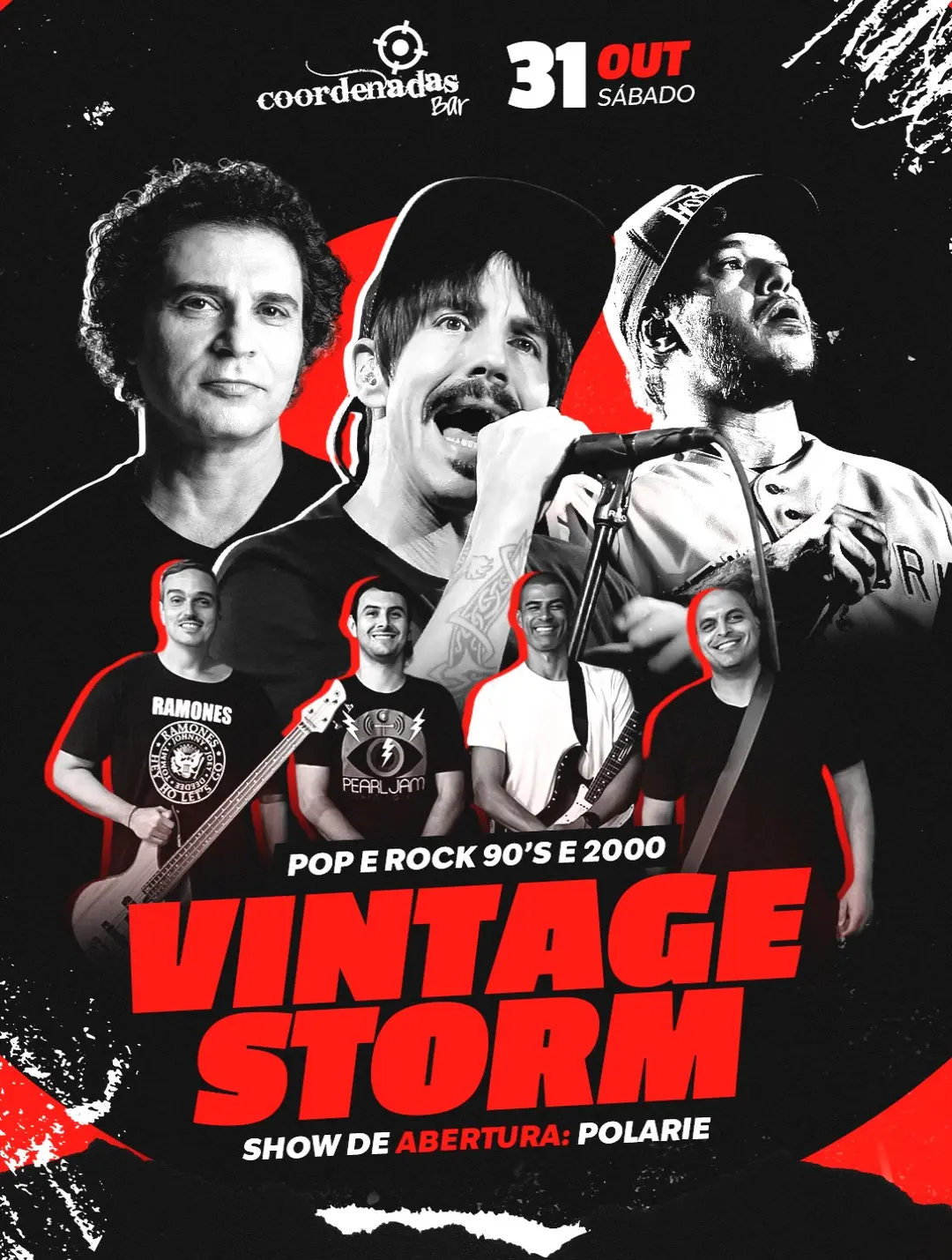 Flyer de Vintage Storm e Polarie