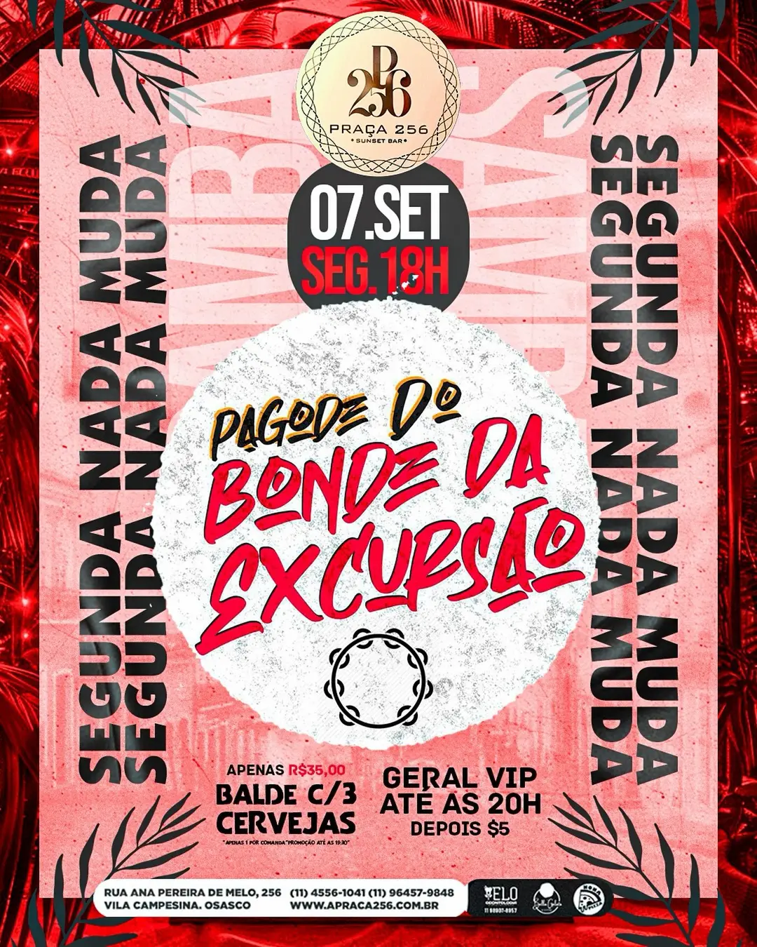 Flyer de Bonde da Excursão