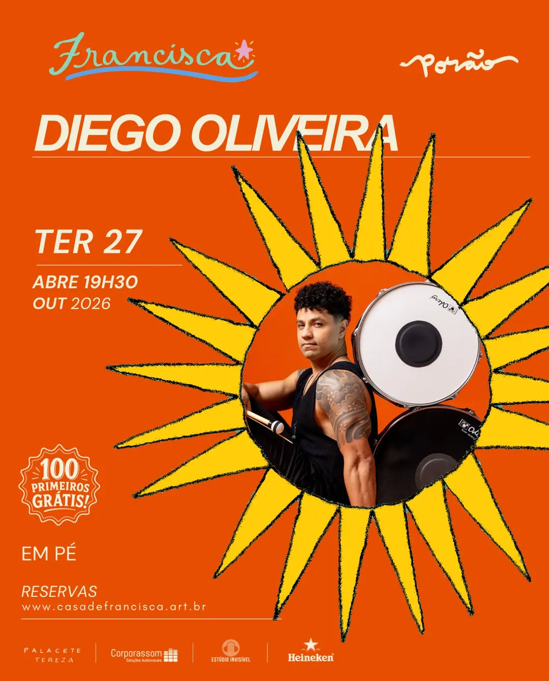 Flyer de Diego Oliveira