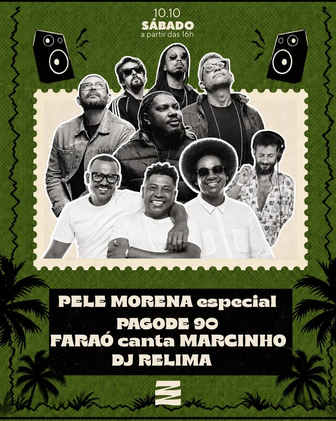 Flyer de Grupo Pele Morena, FARAÓ e DJ Relima