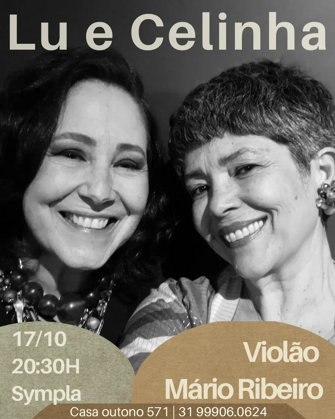 Flyer de Lú e Celinha