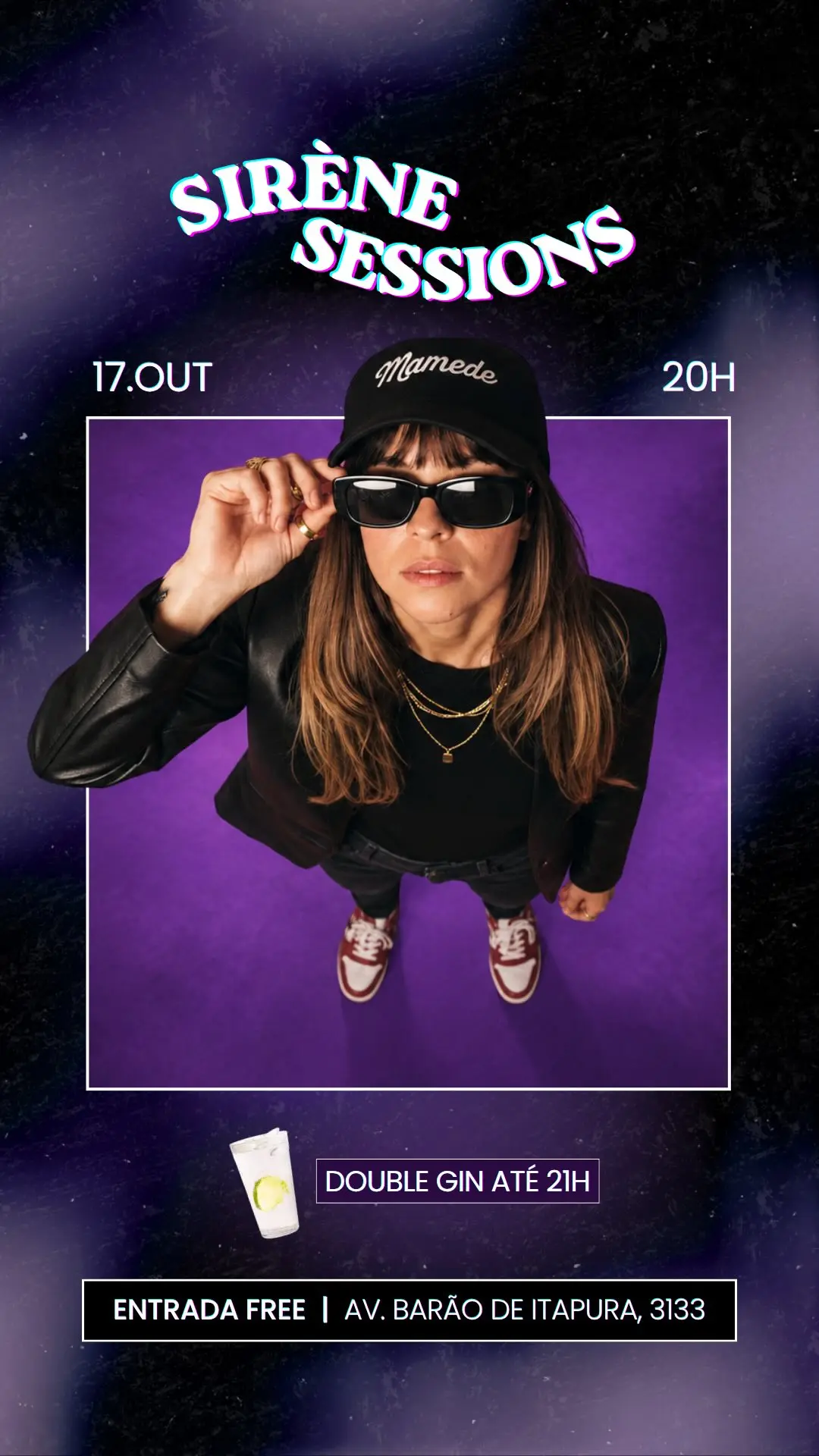 Flyer de DJ Carol Mamede