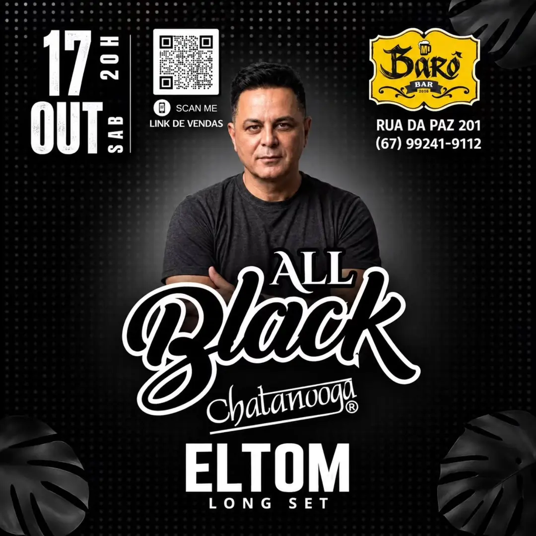 Flyer de DJ Eltom Chatanooga