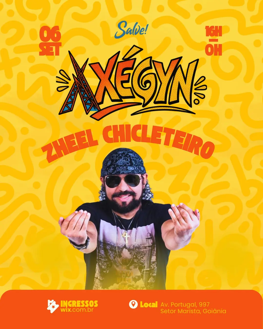 Flyer de Zheel Chicleteiro, 1 Lance A+ e mais 2 artistas