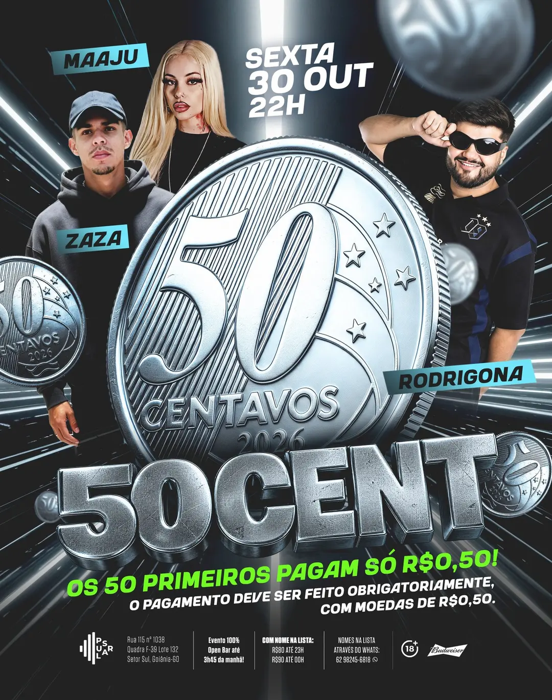 Flyer de Maaju, Rodrigona e Zaza