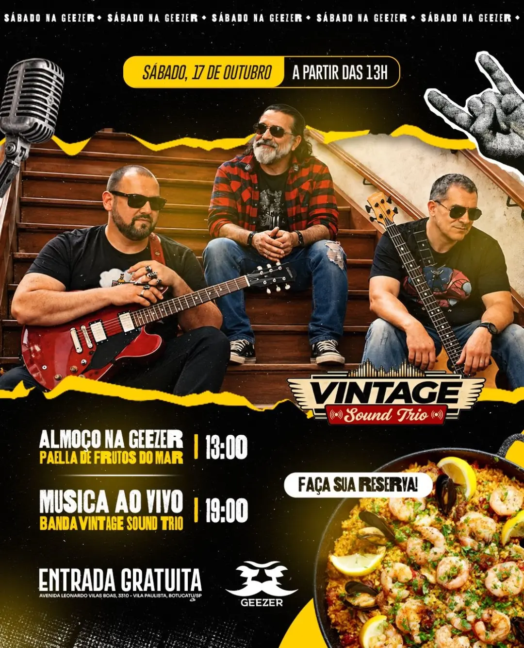 Flyer de Vintage Sound Trio