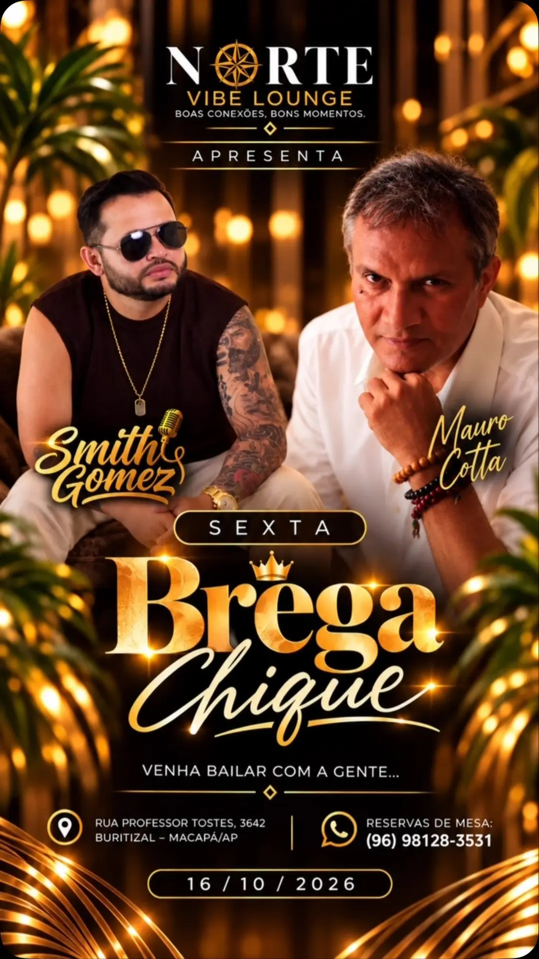 Flyer de Mauro Cotta e Smith Gomez