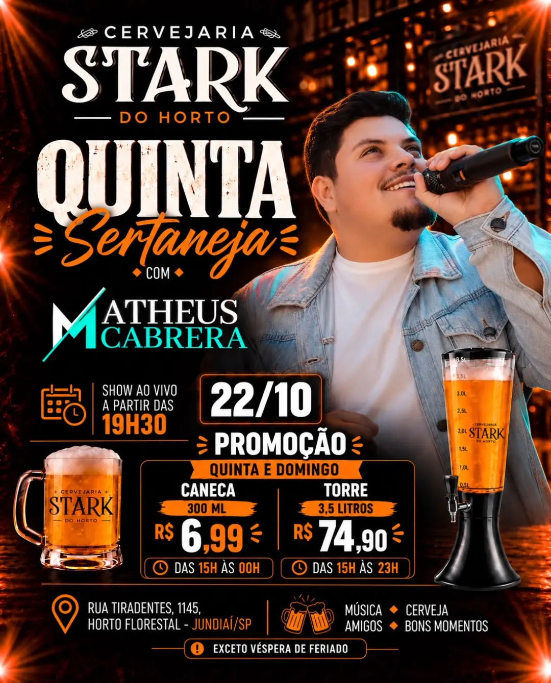 Flyer de Matheus Cabrera