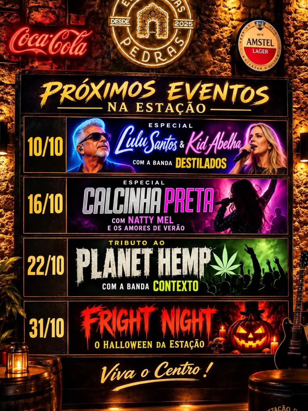 Flyer de Natty Mel e Os Amores de Verão