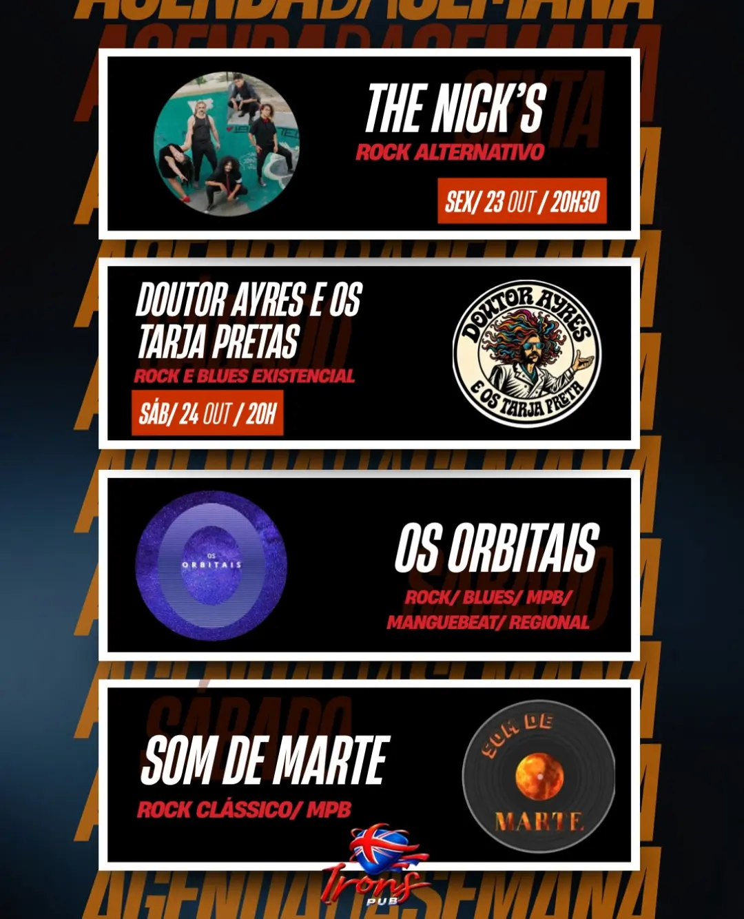 Flyer de The Nick's