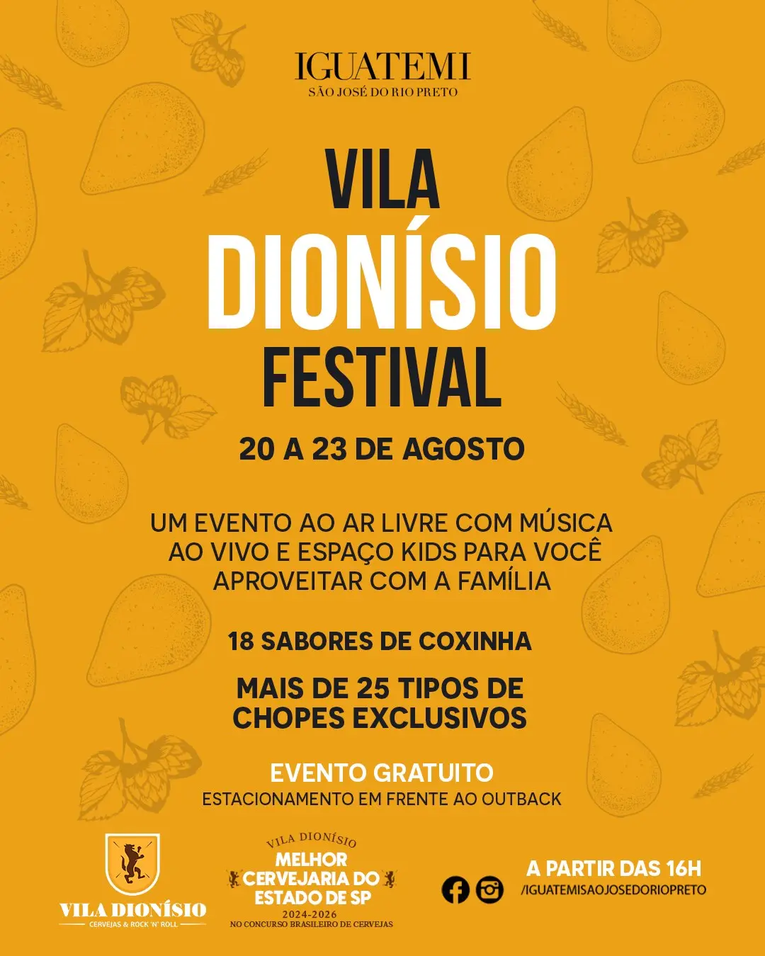 Flyer de Banda SubFolk, Júlio Tavares & Banda e Batera Fest