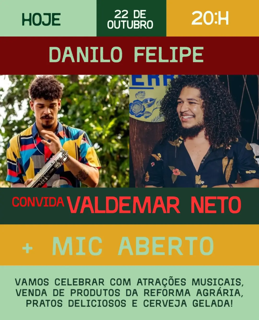 Flyer de Danilo e Valdemar