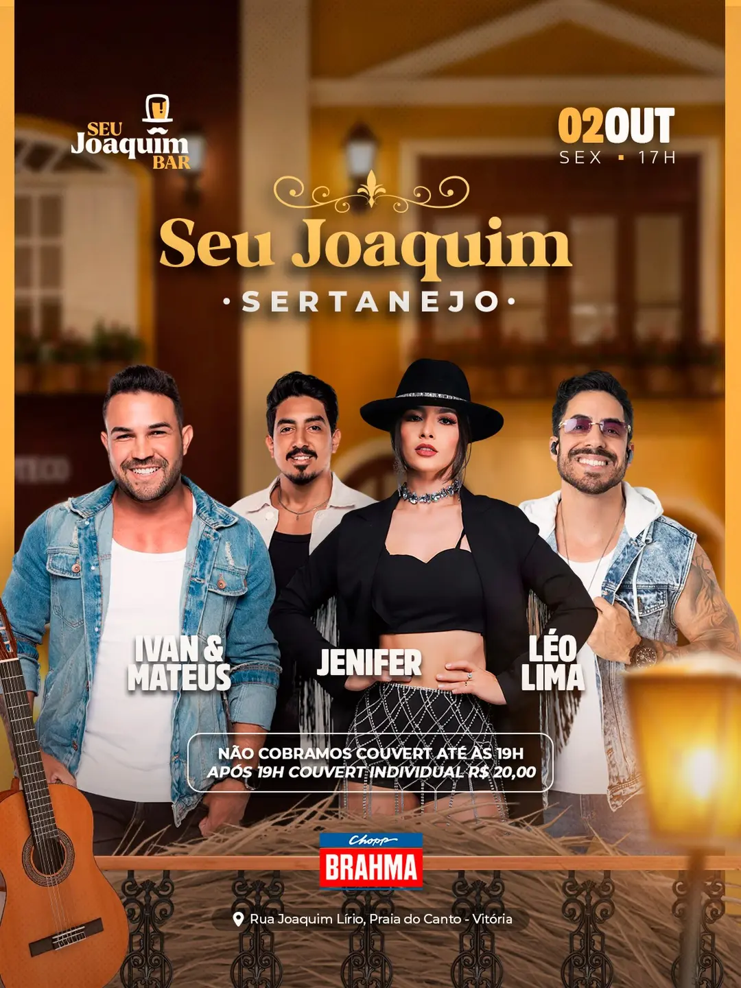Flyer de Ivan e Matheus, jenifercantora e Leo Lima